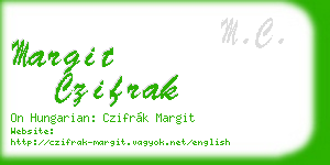 margit czifrak business card